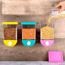 1100 ml wall mounted dry food storage, assorted color.