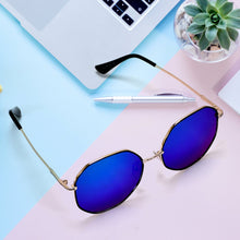 Stylish UV protection sunglasses, angled view