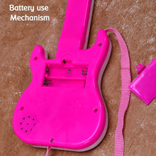 Bright mini guitar toy for kids aged 3+.