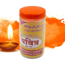 Natural Bhimsheni Camphor (Kapoor) Bhimseni Camphor Kapoor / Kapur Isoborneol Flakes Jar 100gm