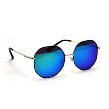 Unisex aviator and rectangular sunglasses, close-up