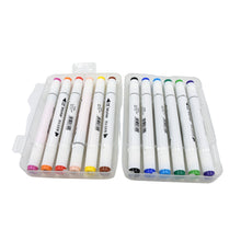 Double-ended art markers for painting and sketching, 12 colors