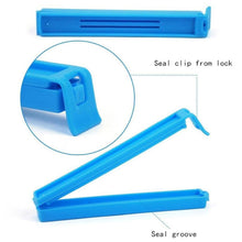 Durable sealing clips for keeping packaged food fresh and secure.