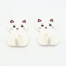 Cute Cat Wall Mounted Hook, Heavy Duty Hook, Sticky Hook Household, For Home, All Type Wall Use Hook, Suitable for Bathroom, Kitchen, Office (2 Pc Set)