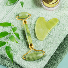 Gua Sha Stone and Anti Aging Jade Roller Massager for Face Massage Natural Face Skincare Massager & Face Roller Massager for Women | Face Shaper Jade Roller and Gua Sha Set for Glowing Skin