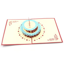 3D pop-up birthday card with festive theme