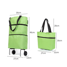 Trolley shopping bag, foldable cart for travel luggage.