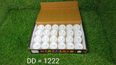 LED tealight candles, white, 24 pcs, for festive decorations