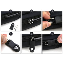 Zipper Pull Tab Zipper Tags Cord Pulls Zipper Extension Zip Fixer for Luggage Suitcase Backpack Jacket Bags Style Metal Zipper Head Zip Fixer Tags Handbag Backpack Plastic (10 Pc)