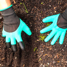 Gardening gloves with colorful patterns.