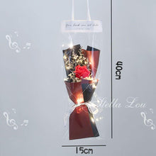 Valentine's Day artificial rose bouquet, crafted for home decoration.