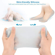 Gel foot protectors for moisturizing and foot care.