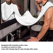 Beard grooming apron with adjustable neck strap for hair clippings