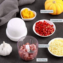 Portable USB rechargeable electric chopper