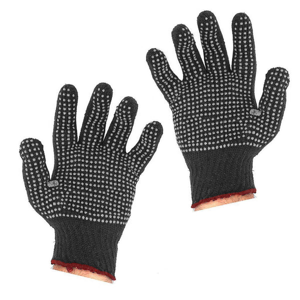 Men's work gloves made from cotton polyester.