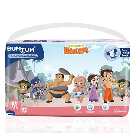 Bumtum Premium Ultrasoft Diaper Pants Medium 32 Pants