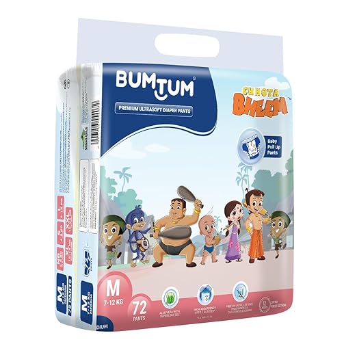 Bumtum Premium Ultrasoft Diaper Pants Medium 72 Pants