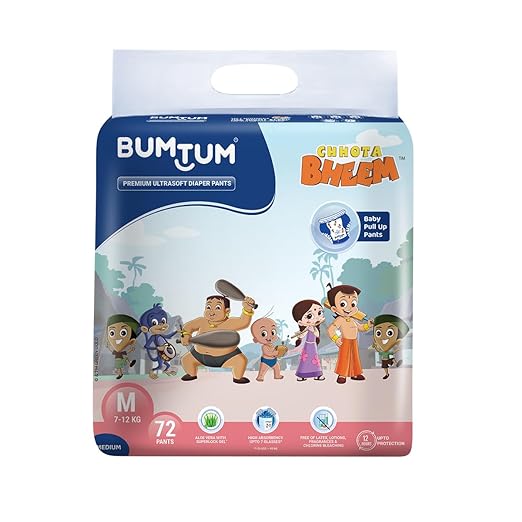 Bumtum Premium Ultrasoft Diaper Pants Medium 72 Pants