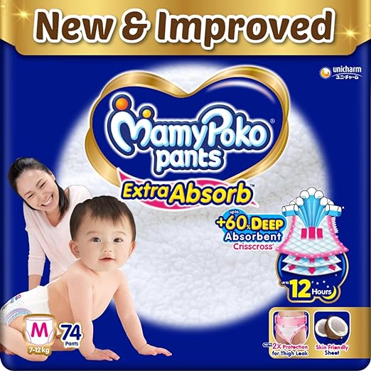 MamyPoko Pants Extra Absorb Medium 74 Pants