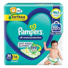 Pampers All Round Protection Pant Style Baby Diapers, Medium, 76 Pants