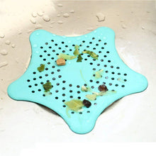 Star-shaped silicone sink filter for catching hair and debris