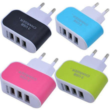 triple USB wall charger, focusing on the ports and overall design