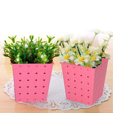 Single plant railing planters with dotted design, modern and stylish.