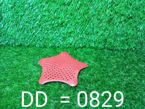 Silicone sink filter with star shape, effective for catching hair