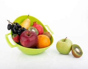 Colander bowl for easy fruit and vegetable washing.